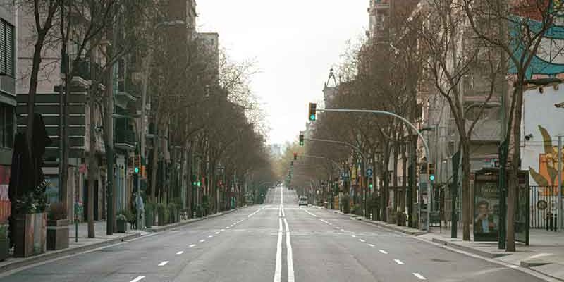 Barcelona empty street