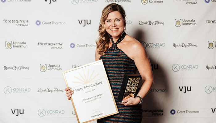 Ulrika Hammarström awarded Uppsala’s Entrepreneur of the Year